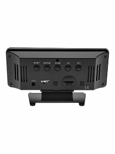 Часы электронные настольные от сети с будильником и термометром VST 888-1 Красные